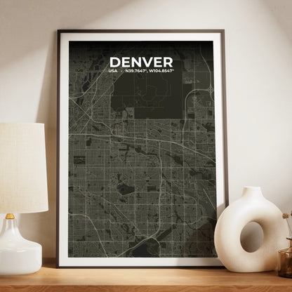 Denver Sable Map Poster