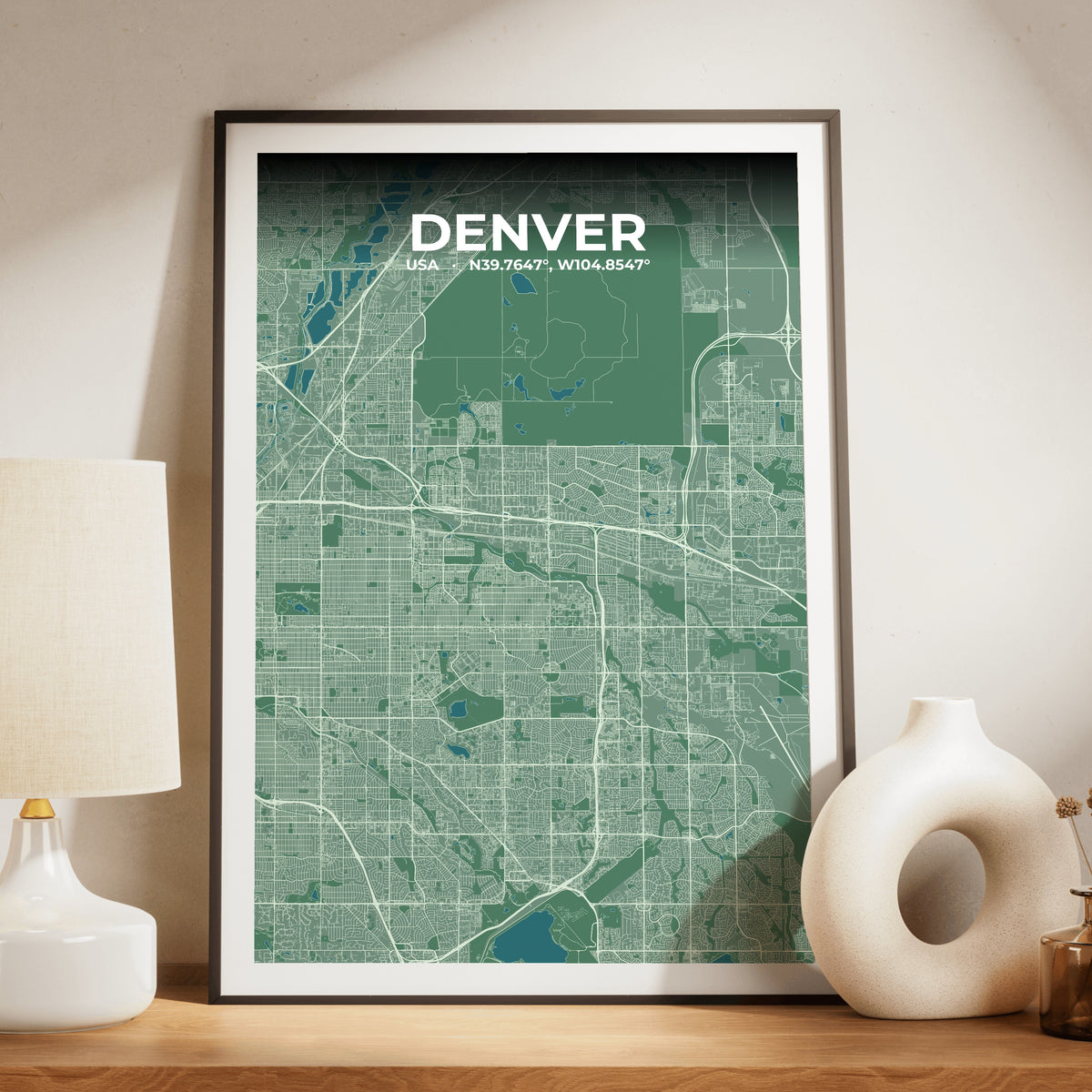 Denver Mist Map Poster