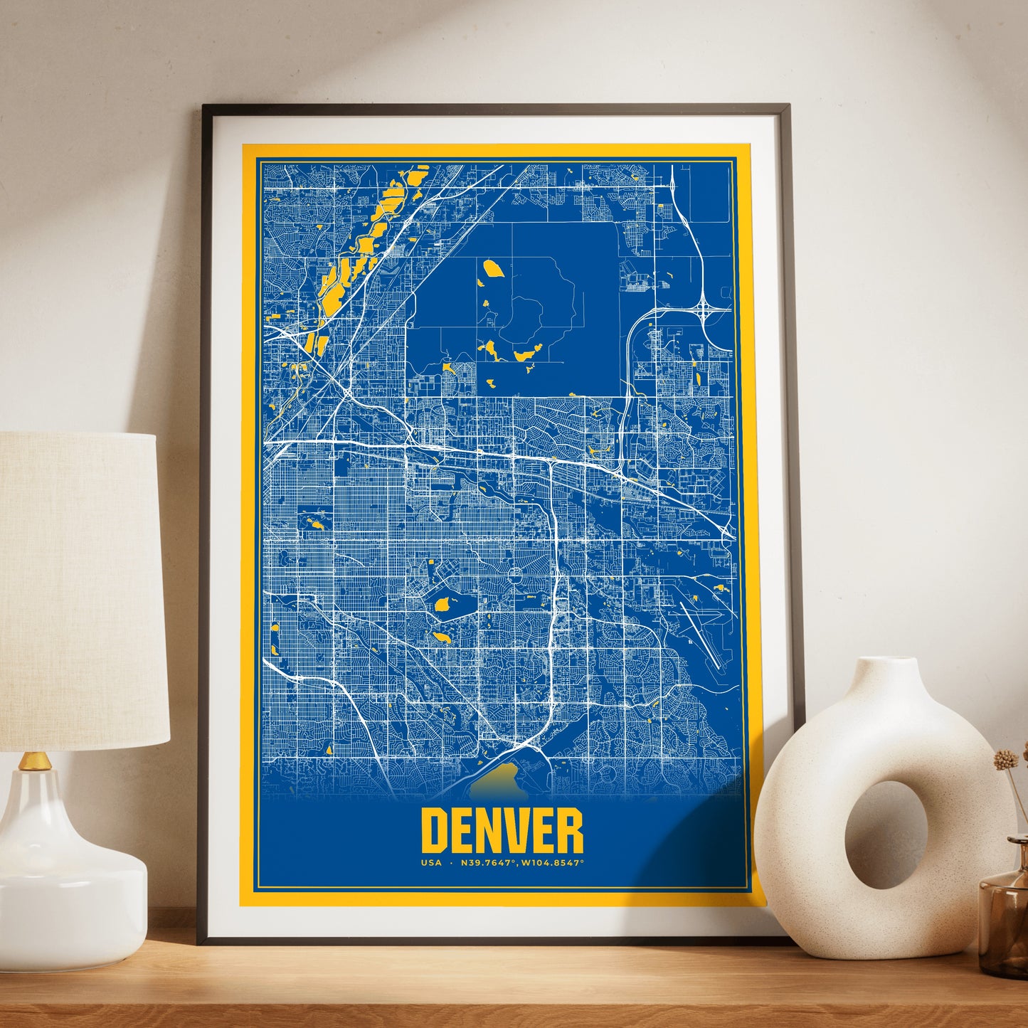 Denver Blockbuster Map Poster
