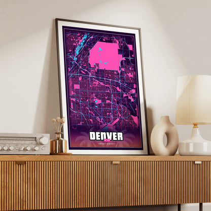 Denver GTA Map Poster