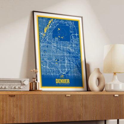 Denver Blockbuster Map Poster