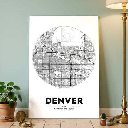 Denver Spot Map Poster