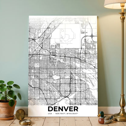 Denver Elegant Map Poster