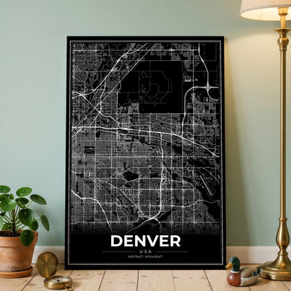 Denver Modern Map Poster