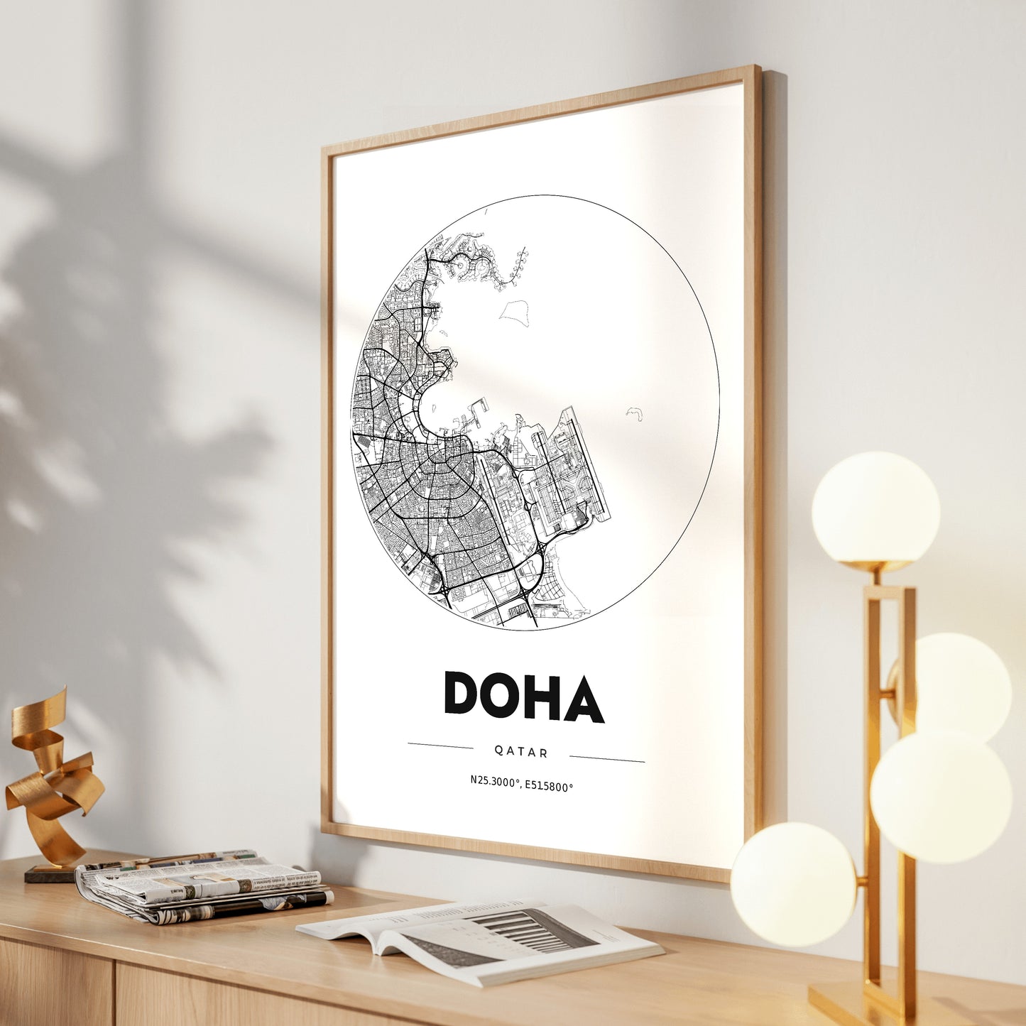 Doha Spot Map Poster