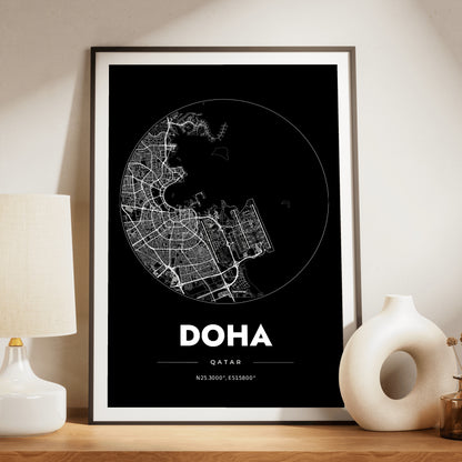 Doha Spot Map Poster