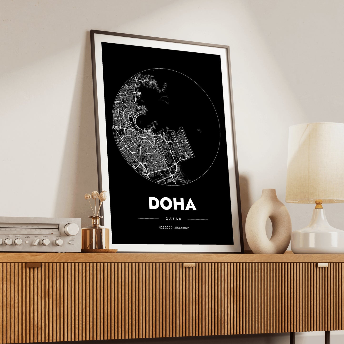 Doha Spot Map Poster