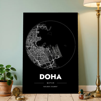 Doha Spot Map Poster