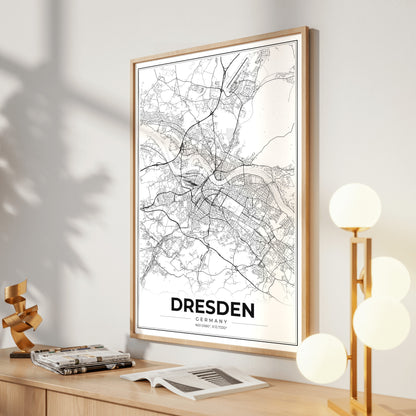 Dresden Modern Map Poster