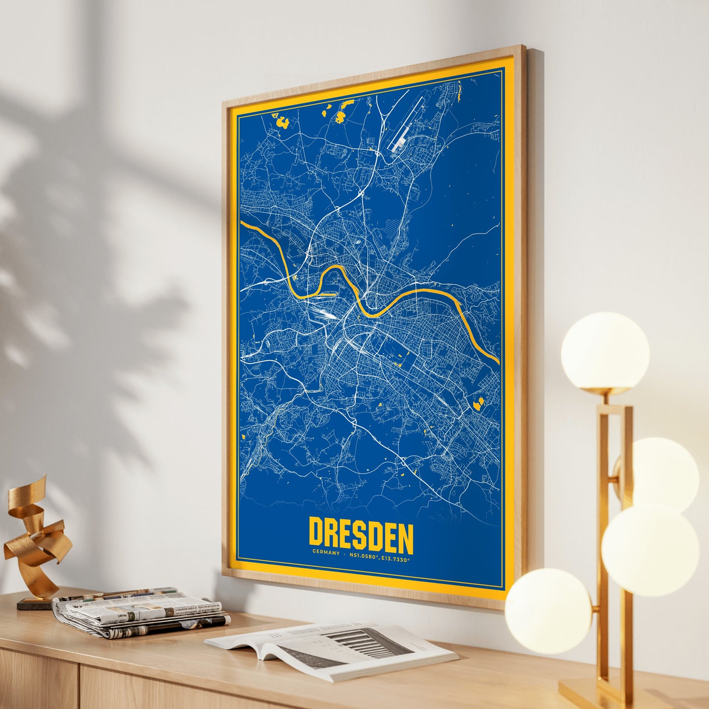 Dresden Blockbuster Map Poster