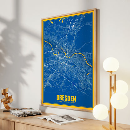 Dresden Blockbuster Map Poster