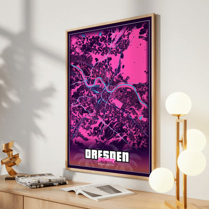 Dresden GTA Map Poster