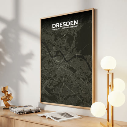 Dresden Sable Map Poster
