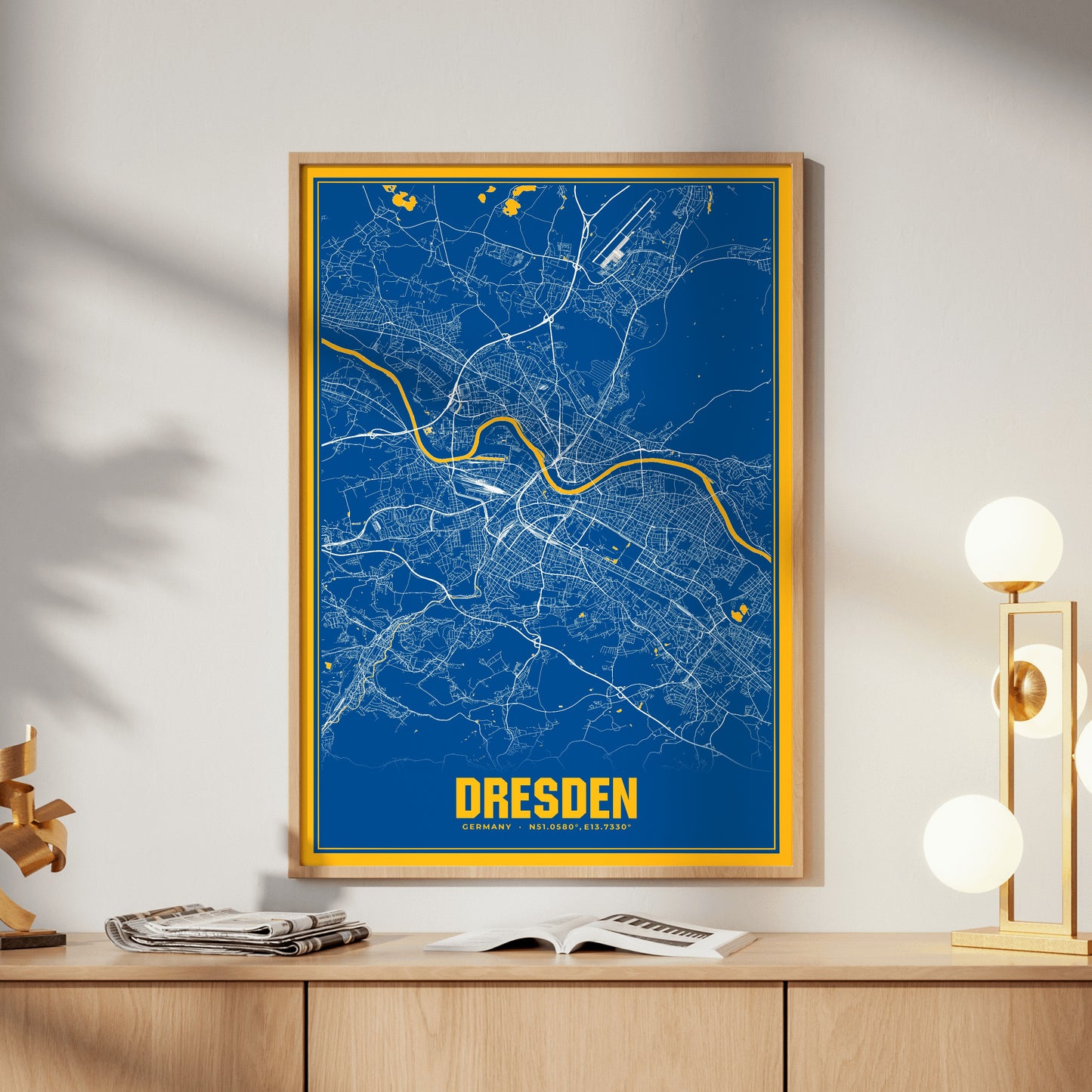 Dresden Blockbuster Map Poster