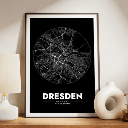 Dresden Spot Map Poster