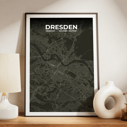 Dresden Sable Map Poster