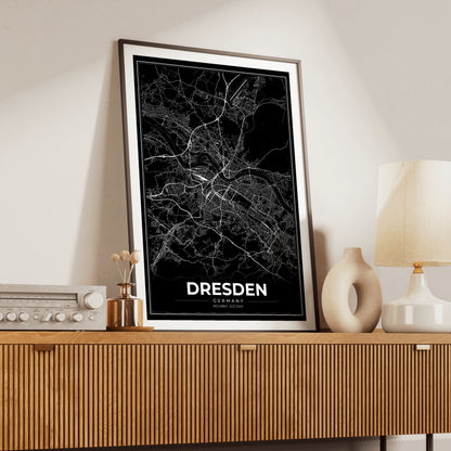 Dresden Modern Map Poster
