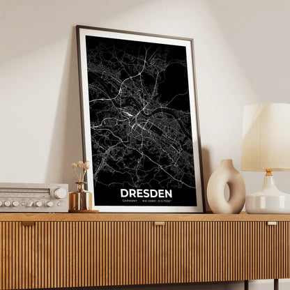 Dresden Elegant Map Poster