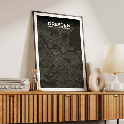 Dresden Sable Map Poster