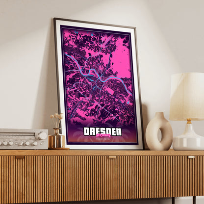 Dresden GTA Map Poster