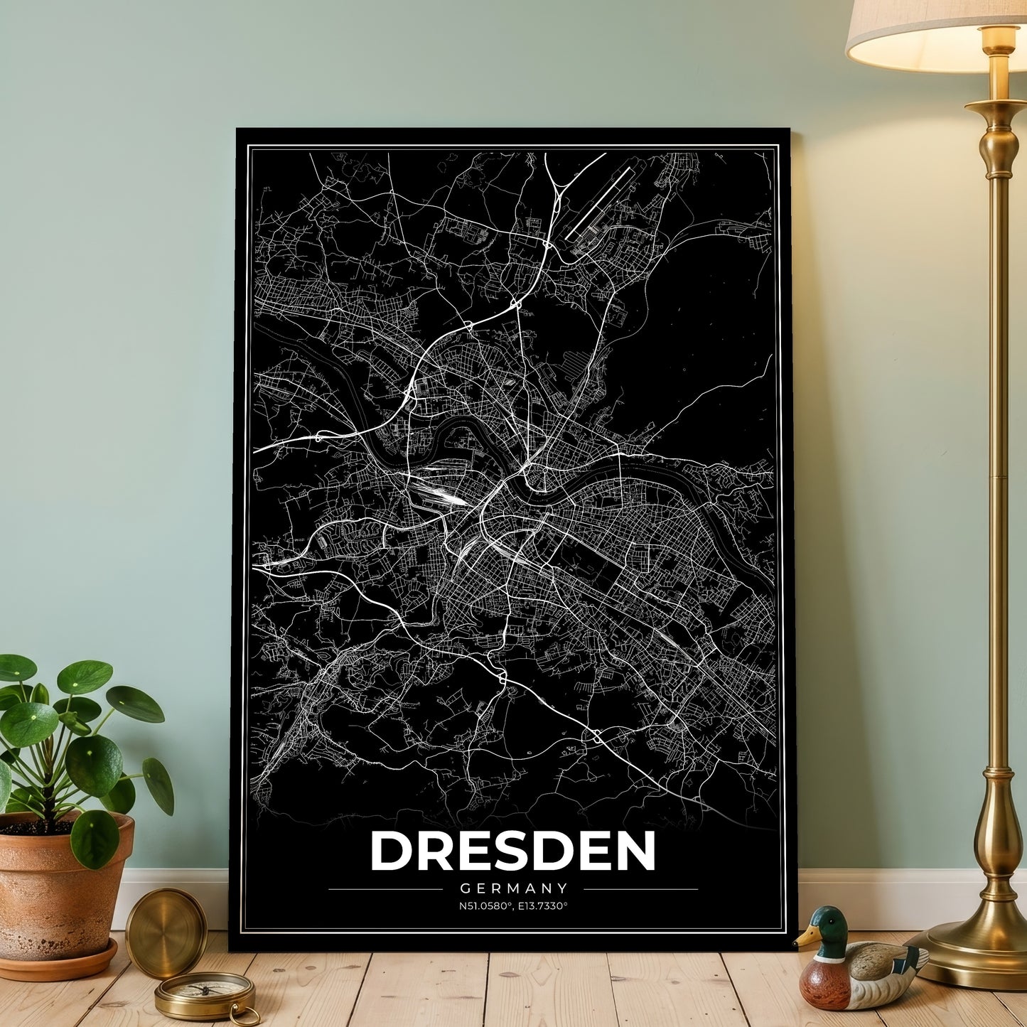 Dresden Modern Map Poster