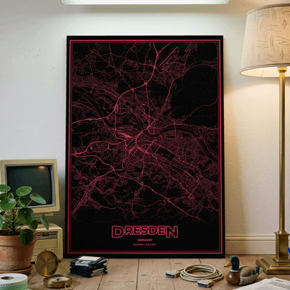 Dresden Phosphor Map Poster - System Alert