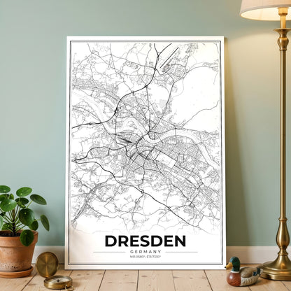 Dresden Modern Map Poster