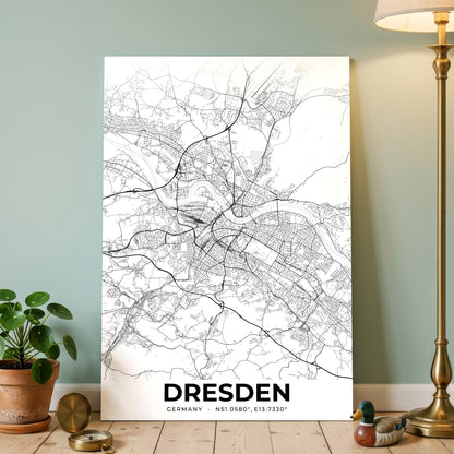 Dresden Elegant Map Poster