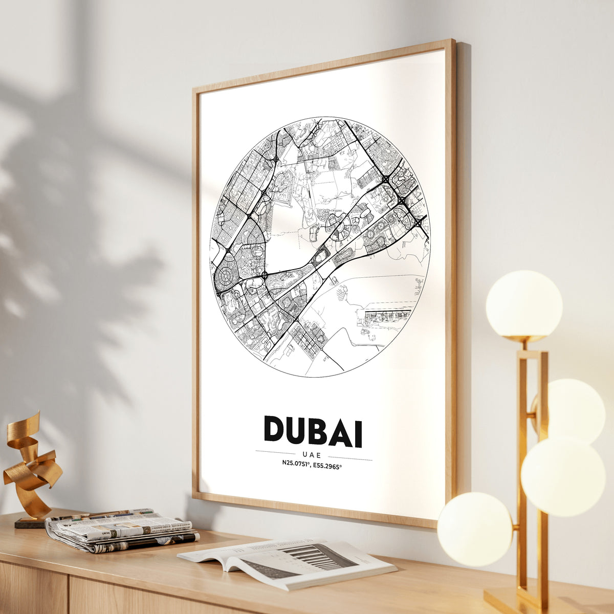 Dubai Spot Map Poster