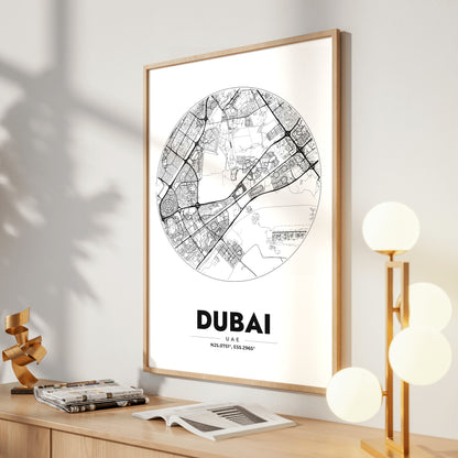 Dubai Spot Map Poster