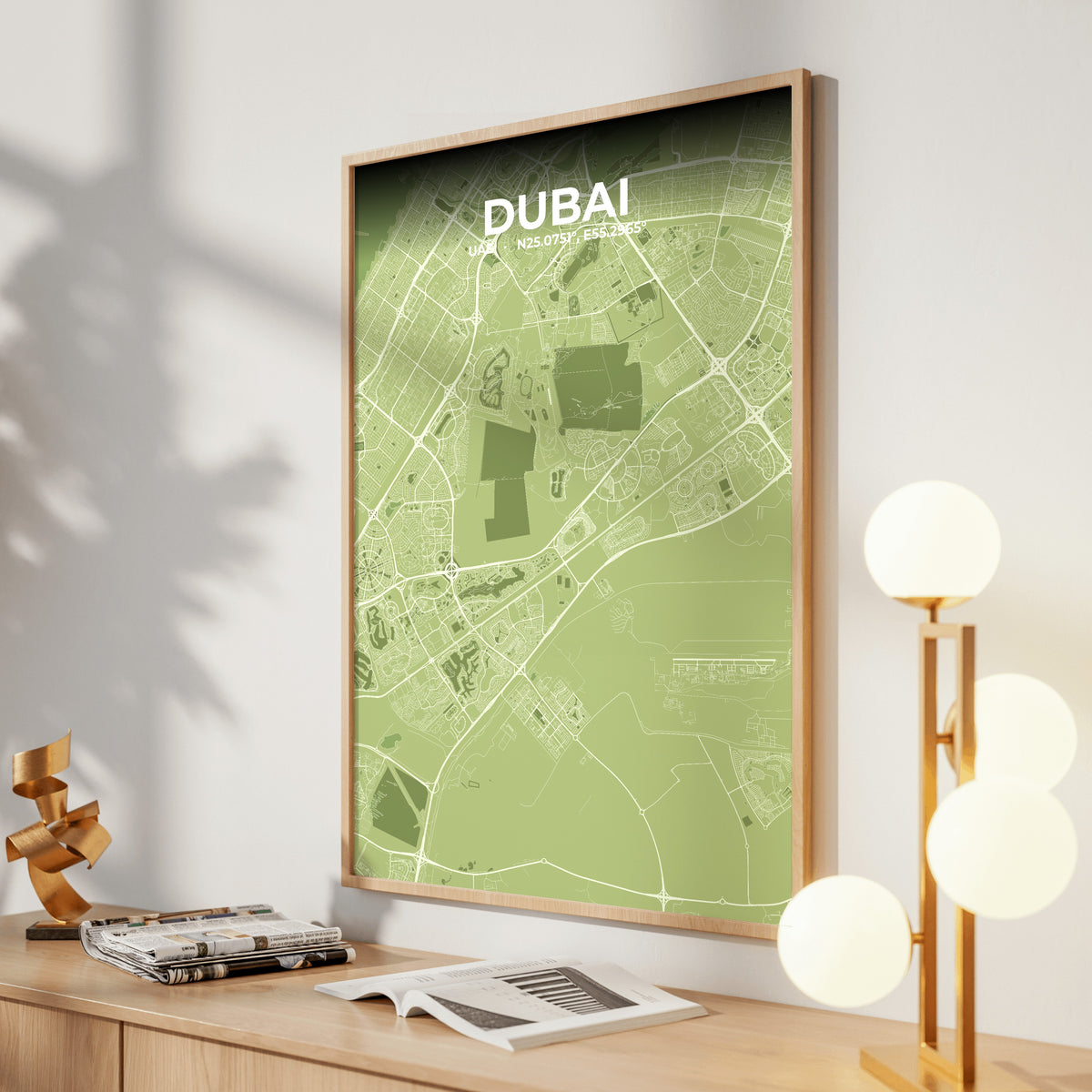 Dubai Grove Map Poster