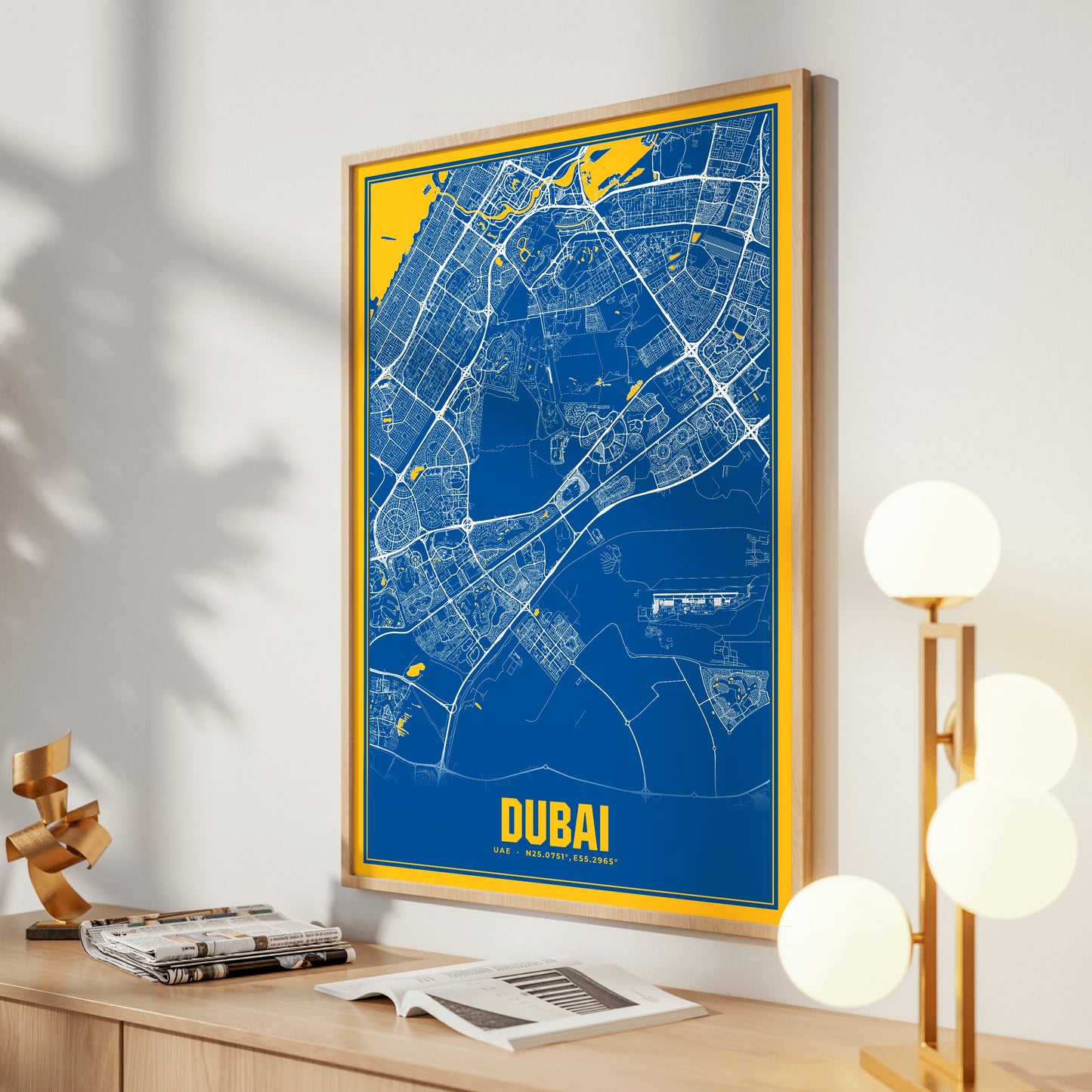 Dubai Blockbuster Map Poster