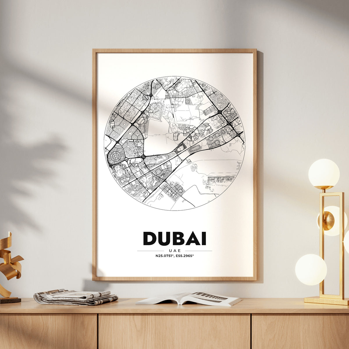 Dubai Spot Map Poster