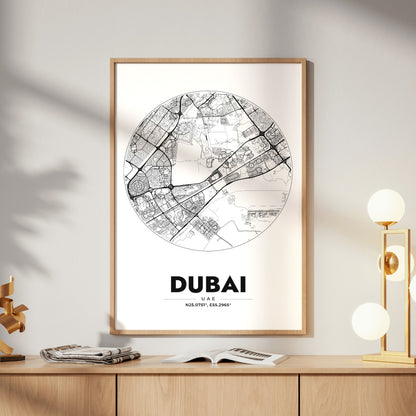 Dubai Spot Map Poster
