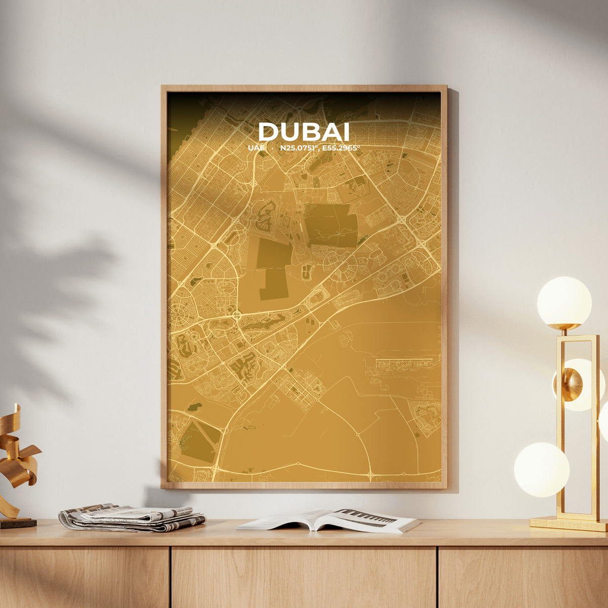 Dubai Forge Map Poster
