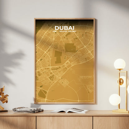 Dubai Forge Map Poster