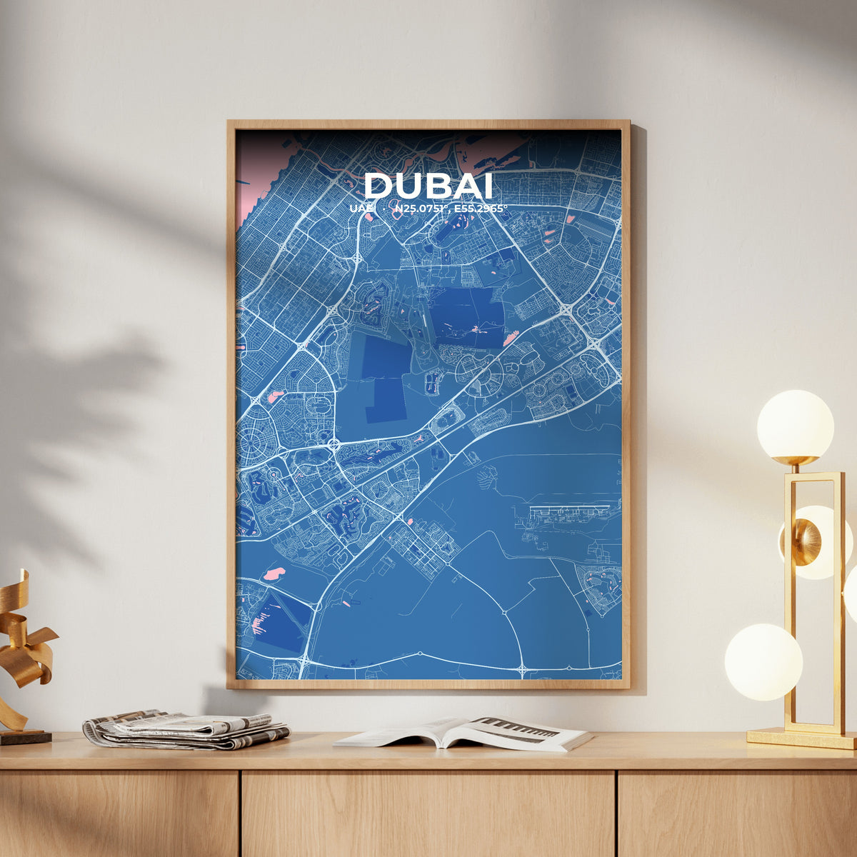 Dubai Candy Map Poster