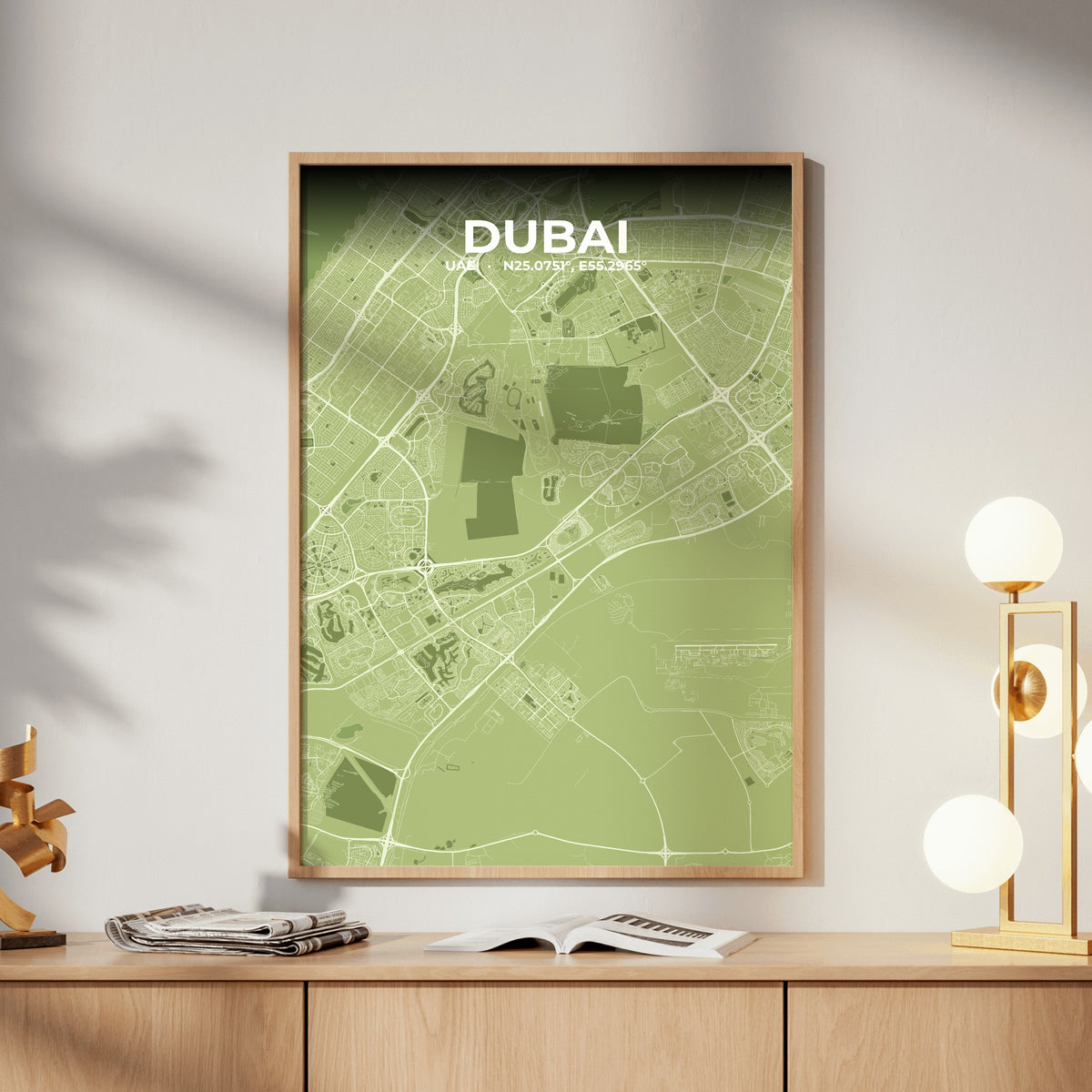 Dubai Grove Map Poster