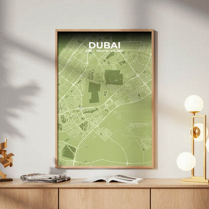Dubai Grove Map Poster