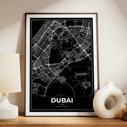 Dubai Modern Map Poster