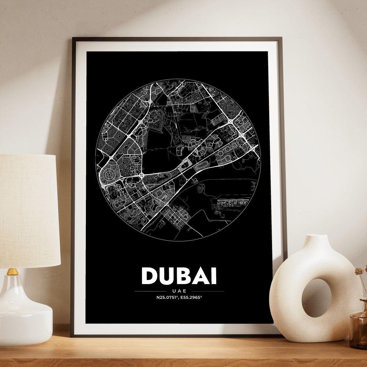 Dubai Spot Map Poster