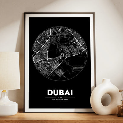 Dubai Spot Map Poster