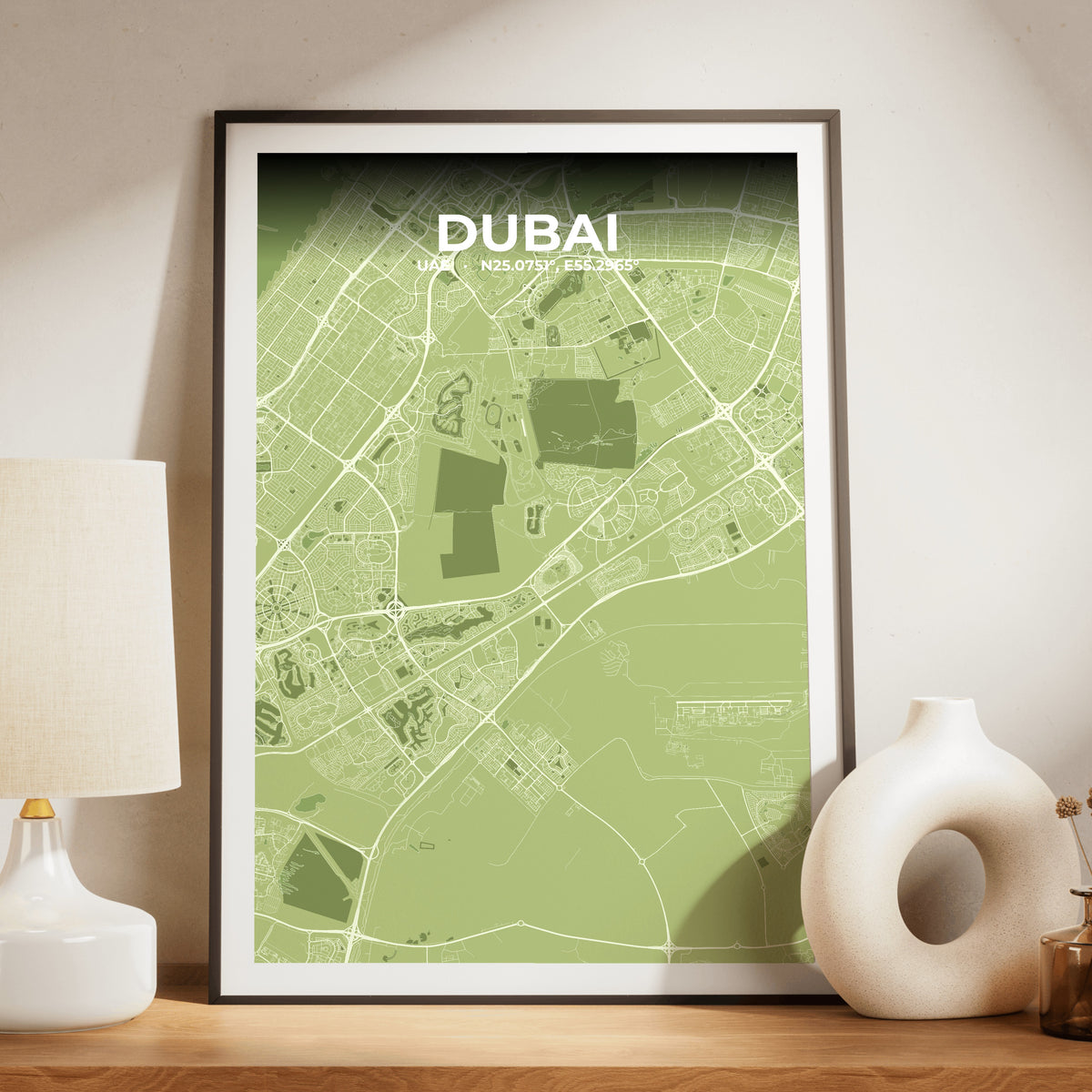 Dubai Grove Map Poster