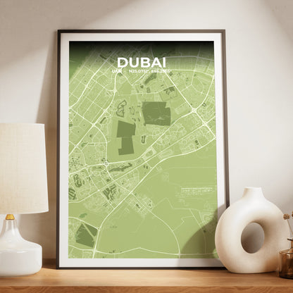 Dubai Grove Map Poster