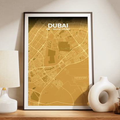Dubai Forge Map Poster