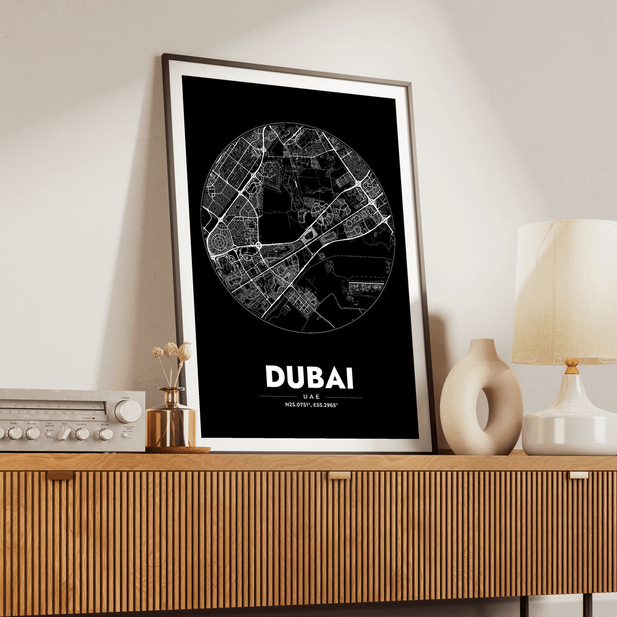 Dubai Spot Map Poster