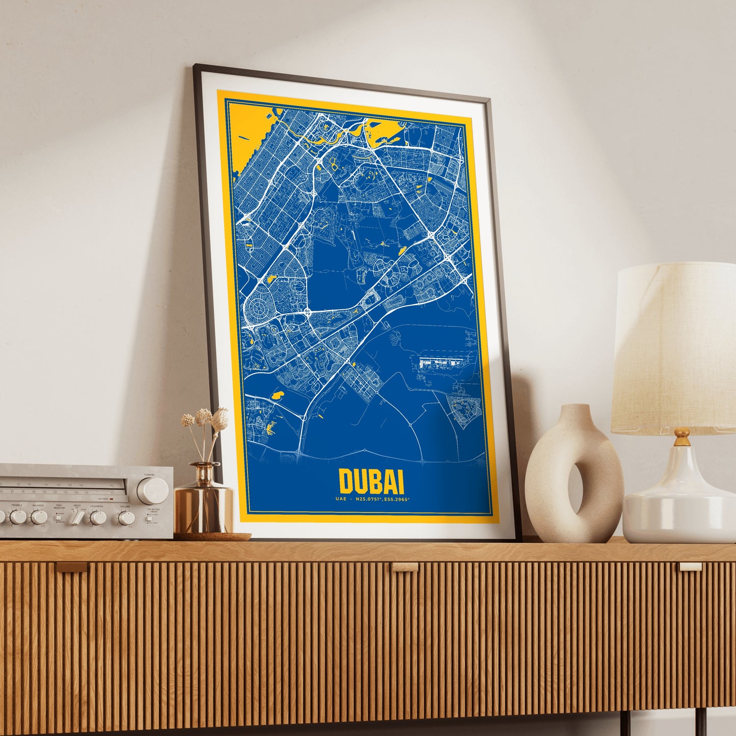 Dubai Blockbuster Map Poster