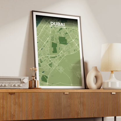 Dubai Clay Map Poster