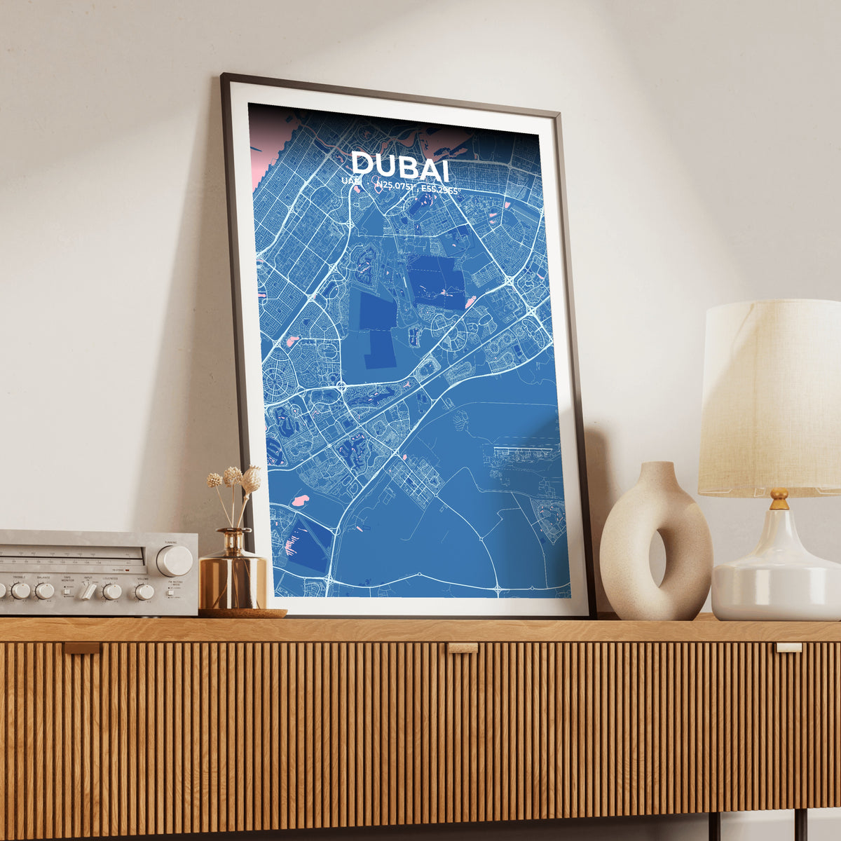 Dubai Candy Map Poster
