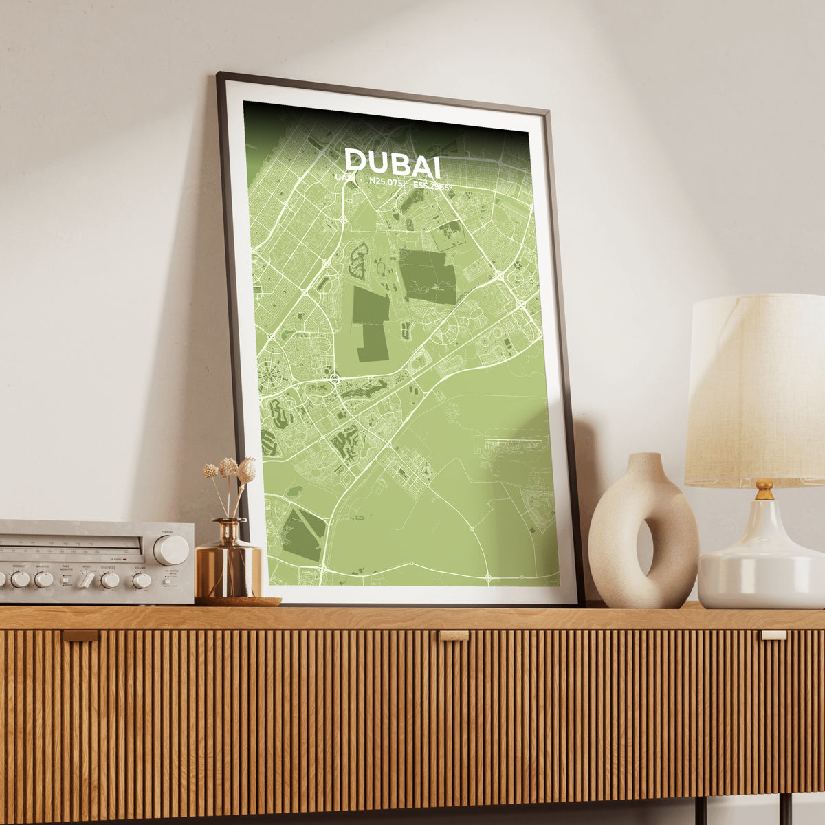Dubai Grove Map Poster